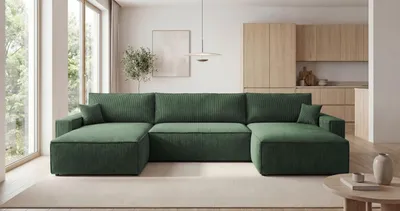 Obrázek produktu pro Sedací souprava do U OMARIS - khaki