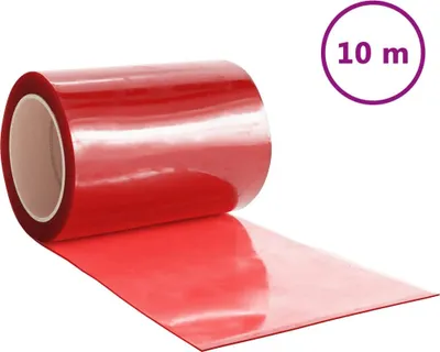 Obrázok produktu pre vidaXL Záves na dvere červený 300x2,6 mm 10 m PVC
