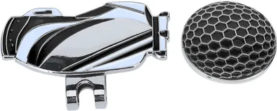 Produktbild von Langlebiger Metallmagnetgolfkugel Mark mit Hut -Clip -Golferzubehör (schwarzer Ballbeutel)