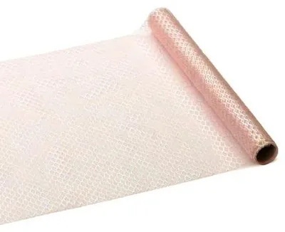 Immagine prodotto di Runner da tavola con motivo a scaglie 36cm x 3m Rosa / Iridescente