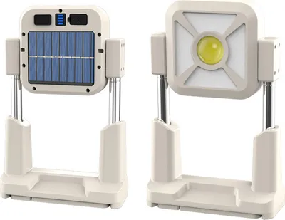 Obrázek produktu pro Solární pracovní světlo, venkovní stanové světlo, přenosné, přenosné, reflektor, kempinkové světlo, výškově nastavitelné, více režimů osvětlení