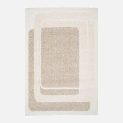Produktbild von sweeek - Teppich für Indoor mit grafischem Muster in beige und creme
