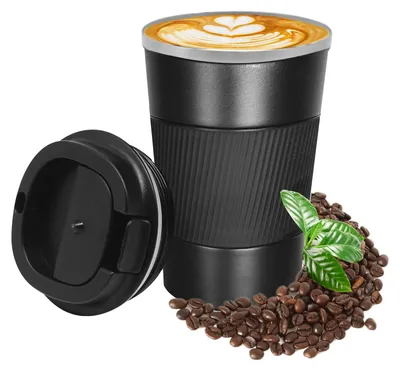 Thermoskoffiemok 380 ml Edelstahl auslaufsicher