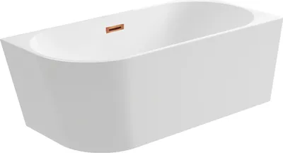 Obrázek produktu pro Rohová akrylátová vana Balneo AVOLA 170 x 80 cm, pravá, s víkem a zátkou typu „klick-klack“, měď