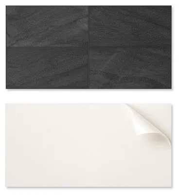 Obrázek produktu pro Samolepicí vinylová deska s vzorem do obývacího pokoje, rozměry 100 x 50 cm, imitace tmavých kamenných dlaždic