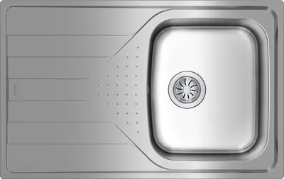 Produktbild von Teka UNIVERSE 45 T-XP 1C 1E, Aufsatzwanne, Rechteckig, Edelstahl, Edelstahl, 1 Becken, Rechteckig