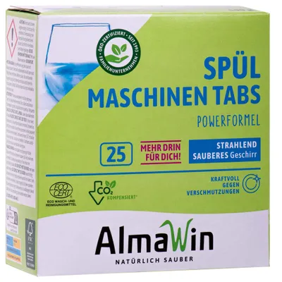 Produktbild von ALMAWIN Spülmaschinen Tabs 25 Stück extra stark & extra glänzend