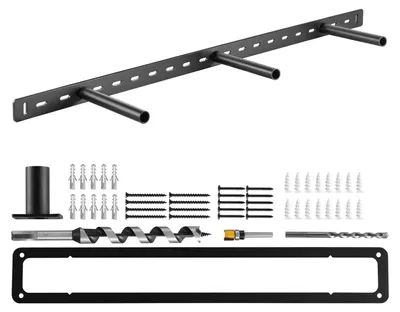 Obrázok produktu pre VEVOR držiak na police, 1 ks, ťažký držiak na police s nosnosťou 86 kg, nosič na police 863,6x157,4x38,1 mm, pre skryté police, neviditeľný držiak na plávajúce police na montáž na stenu