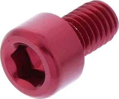 Produktbild von Zylinderschraube JMP Bolt M6x1,00mm 10mm Aluminium rot