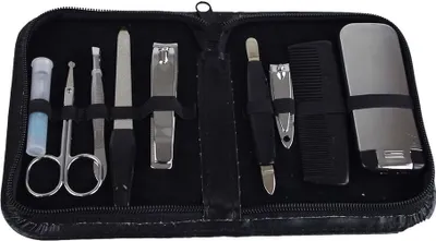 Pflegeset Beautyset 10teilig Reiseset inkl. Etui Pflege Reise Beauty Maniküreset