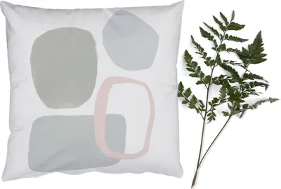 Produktbild von MuchoWow® Zierkissen Sofakissen Wohnzimmer Dekokissen 50x50 cm Linienkunst - Abstrakt - Pastell - Komfort - Sofakissen