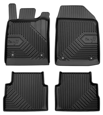 Productafbeelding van Rubberen automatten voor Opel Vectra C 2002-2008 (sedan) – 4-delig, zwart, op maat