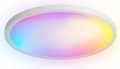 Produktbild von Runde RGB-LED-Deckenleuchte mit Fernbedienung – 24W, dimmbar, 3000K-6500K, Ø30cm für Wohnzimmer