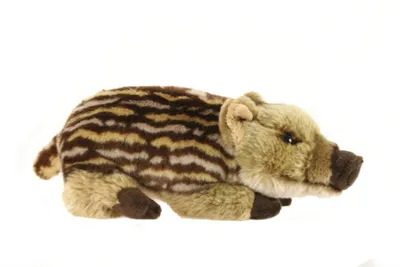 Produktbild von Plüschtier Baby-Wildschwein, naturgetreue Nachbildung eines jungen Wildschweins, ca. 27 cm