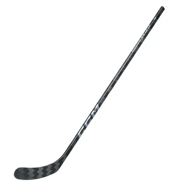 Immagine prodotto di CCM RIBCOR Trigger Unleashed Pro Senior, bastone da hockey su ghiaccio, colore: nero/argento, flessibilità: 75, lunghezza: 28", destrimano