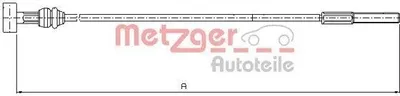 Produktbild von METZGER 10.8226 Handbremsseil vorne