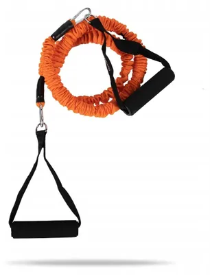 Produktbild von GymBeam Widerstandsband mit Griffen Latex 10 kg