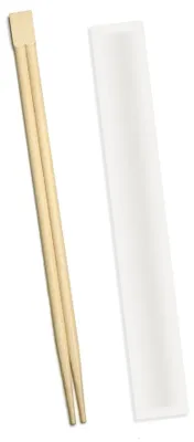 Essstäbchen aus Bambus, 21 cm, 100 Stück, einzeln verpackt