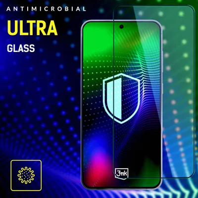 Productafbeelding van 3mk Ultra Glass gehard glas voor Samsung Galaxy S26, Basalt-coating, Maximale krasbestendigheid 9H, Volledige schermbedekking