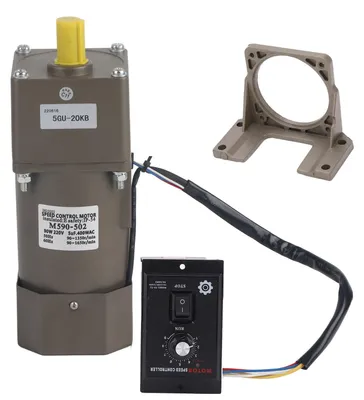 Produktbild von AC 220 V 90 W einphasiger asynchroner Getriebemotor, Verzögerung, einstellbare Geschwindigkeit (20 K)