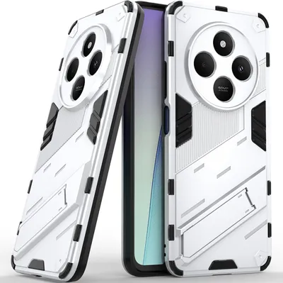 Image de Etui pour Xiaomi Redmi 14C Hybrid PC TPU Shockproof Protective Case with Stand Function Orange