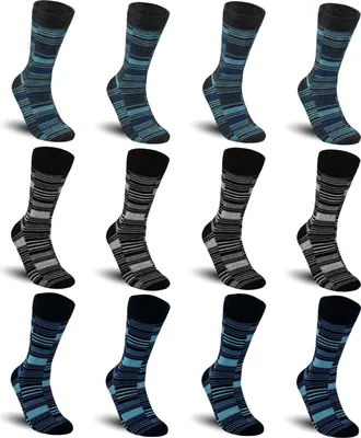 Produktbild von 6 oder 12 Paar Herren Business Socken Baumwolle Strümpfe Herrensocken | B79 - 39-42 - 6er Pack