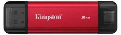 Immagine prodotto di Kingston Technology 2TB SSD portatile con doppio USB-A/C, fino a 1050MB/s USB 3.2 Gen 2, 2 TB, USB Type-A / USB Type-C, 3.2 Gen 2 (3.1 Gen 2), 1050 MB/s, Nero, Rosso