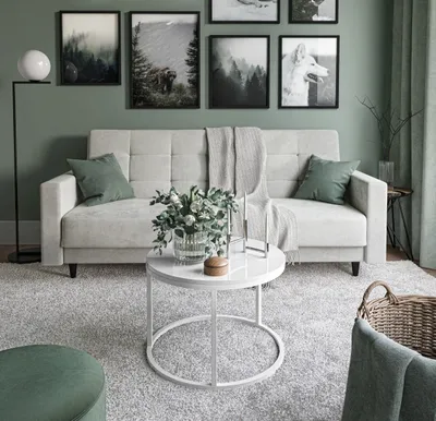 Produktbild von Runder Couchtisch CIRI Hochglanz- Weiß / Weiß hochglanz 60 cm