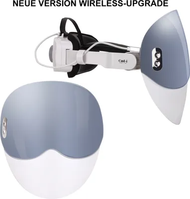 Produktbild von Cool-i® LED-Gesichtsmaske – 8-farbige Lichtanwendung inkl. Rot- & Infrarotlicht – Kabellos, mit Timer & Sprachfunktion