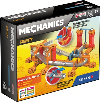 Produktbild von Geomag Mechanics GM772, 115 Stück(e), Blau, Orange, Rot, Silber, 7 Jahr(e), 270 mm, 75 mm, 210 mm