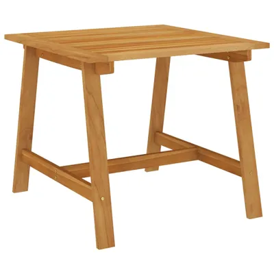 Image de Table de jardin "Plascheid" en bois massif d'acacia, traitée à l'huile en brun. Dimensions (L/L/H) 88x88x74 cm