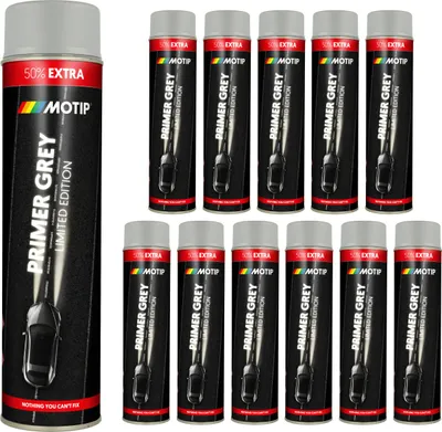 Produktbild von Motip Primer - Grundierung - grau - Limited Edition - 12 x 600 ml
