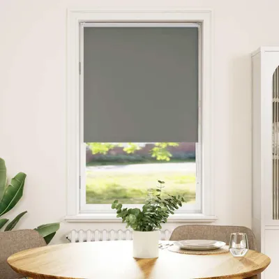 Image de vidaXL Store d'obscurcissement Gris 80x175 cm Largeur du tissu 75,7 cm Polyester