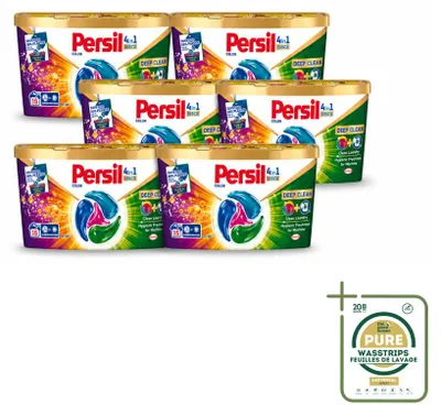 Produktbild von 6 x Persil 4in1 Color Discs Waschmittel für bunte Wäsche - Vorratspackung - 6 Stücke