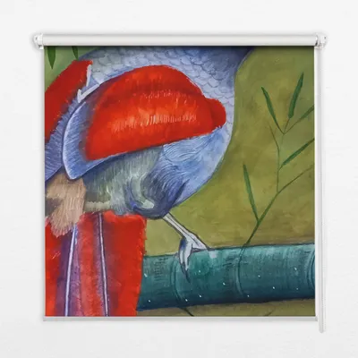 Produktbild von Seitenzug-Rollo Fensterrollo Jalousie - Thermo-Rollo Verdunkelungsrollo - 80x180 cm - Vogel auf einem Zweig