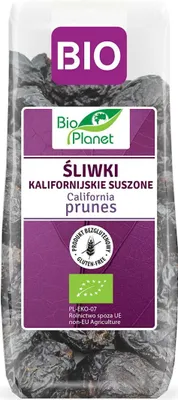 ŚLIWKI KALIFORNIJSKIE SUSZONE BEZGLUTENOWE BIO 200 g - BIO PLANET