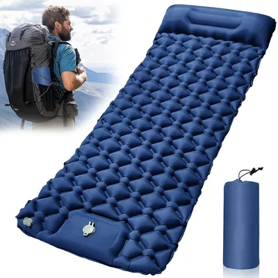 Produktbild von Isomatte Campingmatte Schlafmatte - Aufblasbar - Ultraleicht - Faltbar - Für Outdoor und Wandern