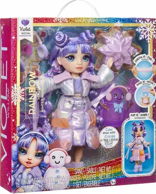 Produktbild von Rainbow High Winter Wonderland Doll- Violet (Purple), Modepuppe, Weiblich, 4 Jahr(e), Junge/Mädchen, 280 mm, Mehrfarbig