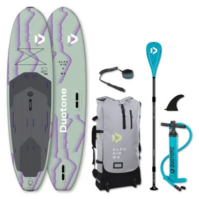 Immagine prodotto di DUOTONE ALFA WS AIR 11'0 iSUP Set tavola da windsurf e SUP per famiglie 11,2 kg 2 in 1
