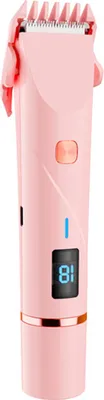 Produktbild von Elektrischer Damenrasierer mit Display, 2-in-1 Doppelkopf-Trimmer, USB, Nass- und Trockenfunktion, sanfte Haarentfernung