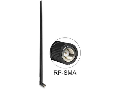 Obrázek produktu pro DeLOCK 88450, 9 dBi, 2.4 - 2.5 GHz, IEEE 802.11b, IEEE 802.11g, IEEE 802.11n, 50 ohm, Vícesměrová anténa, RP-SMA