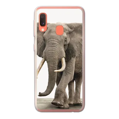 Produktbild von MuchoWow® Handyhülle Schutzhülle Hülle für Samsung Galaxy A20e Elefant - Kinder - Tiere - Mädchen Silikon Softcase Handy Hülle - Abdeckung