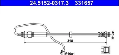Image de Flexible de frein ATE 24.5152-0317.3