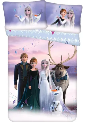 Zdjęcie produktu dla Pościel Disney do łóżeczka Frozen Elements baby 100x135, 40x60 cm