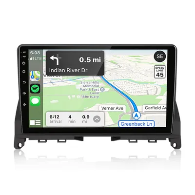 Produktbild von 4+64G Carplay 9"Autoradio Android15 4kern GPS NAVI Für Benz C Class 3 W204 S204 2006-2011 WIFI BT RDS DSP DAB+
