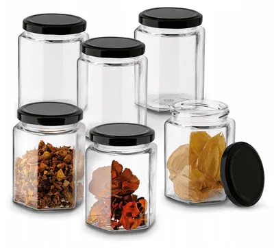 Produktbild von Tadar Gläser mit Deckel für Gewürze 290ml 6 Stück