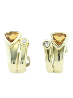 Produktbild von MIAMAR 0400094 Damen Ohrstecker 14 Karat (585) Gelbgold Gold orange