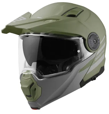 Immagine prodotto di Casco modulare Bogotto FG-102 Duo in fibra di vetro per enduro, verde opaco, taglia S