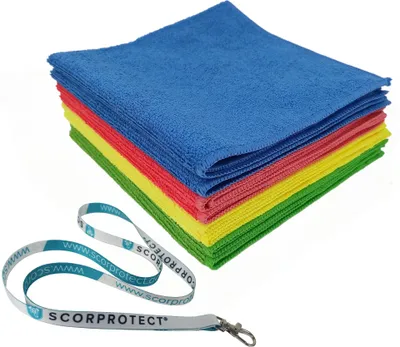 Produktbild von Scorprotect 8er Set Mikrofasertuch 40x40 cm 300 GSM + Schlüsselband