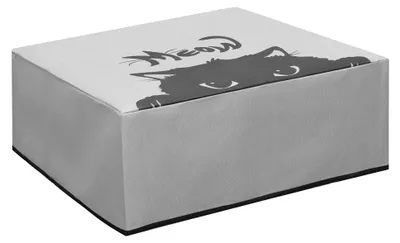 Produktbild von kwmobile Cover kompatibel mit DeskJet 4120e / DeskJet 4155e / 4220e - Tasche Hülle Drucker - Staubschutzhülle Schutzhaube Schutzhülle - Grau Schwarz